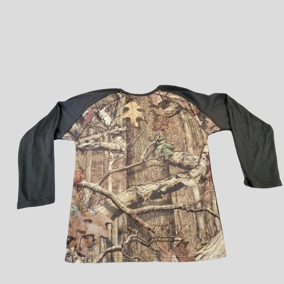 𝅺WOMEN'S Mossy Oak Break Up Infinity Camo Hunting Shirt sz 3XL 20 22 LS T15 - Picture 3 of 7